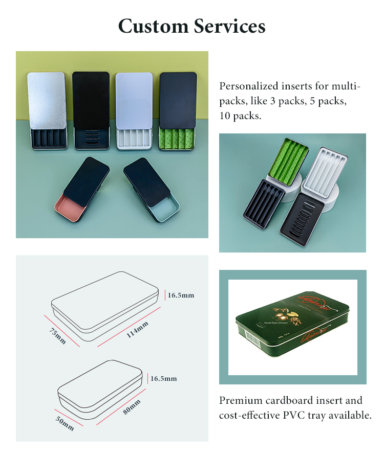 tin packaging for pre-rolls