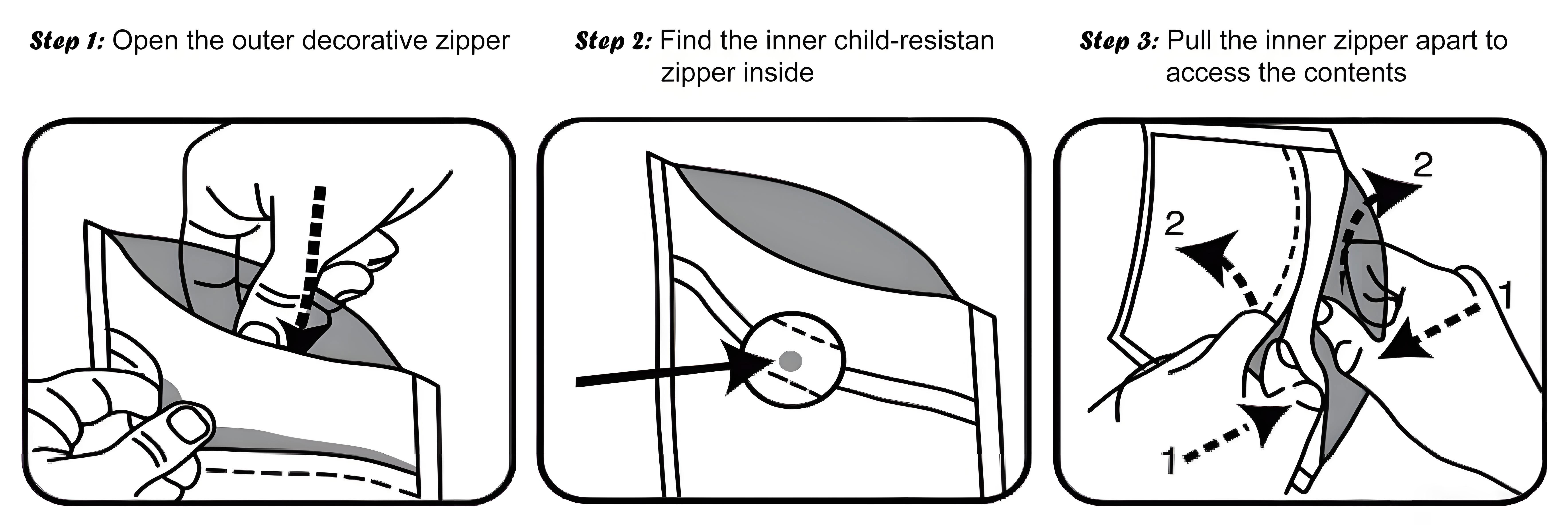 CR bag opening structure