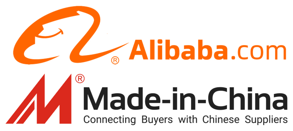 Alibaba and Made-in-China platform logos