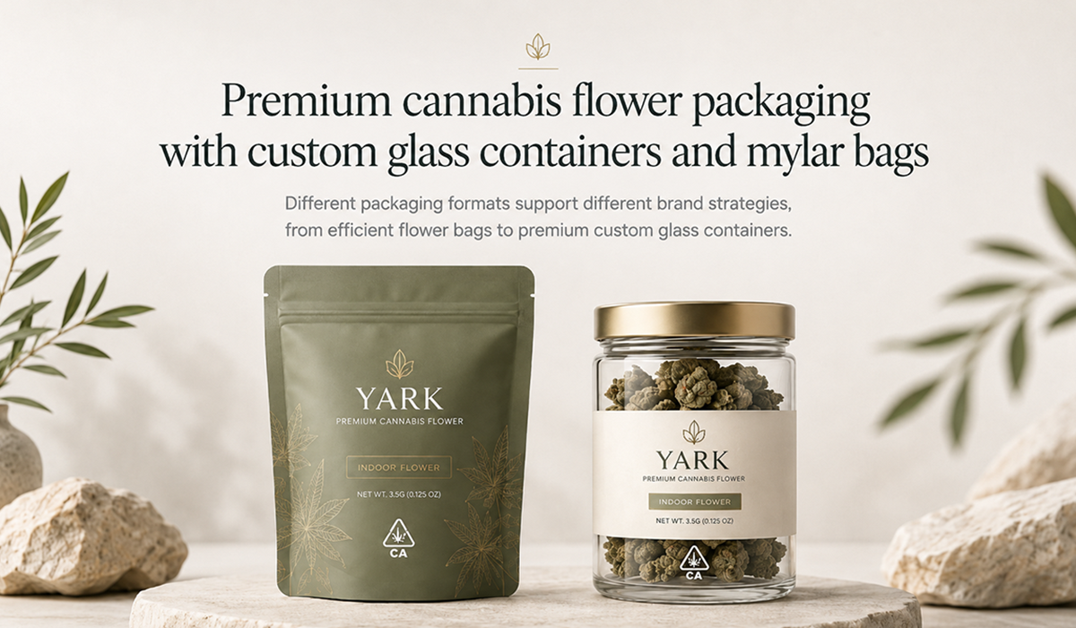 Cannabis packaging MOQ guide for Mylar bags paper boxes and tins
