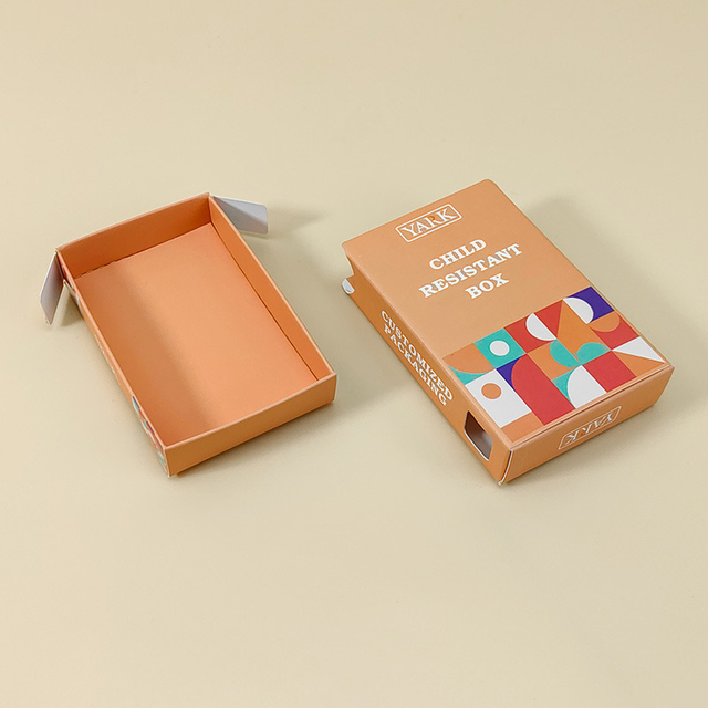 Full Cardboard Child Resistant Box for Disposable Vape Pen & Cannabis Packaging