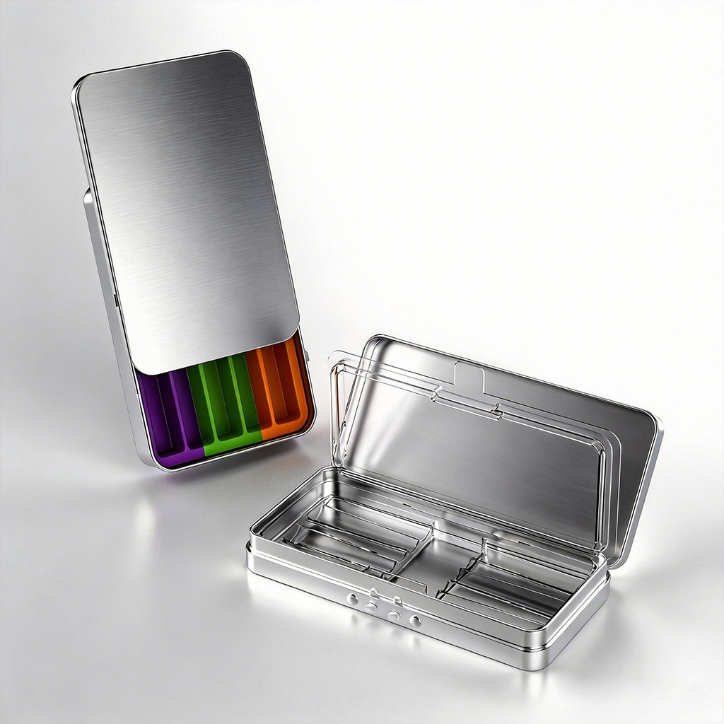 Child resistant tin packaging for cannabis pre-rolls and flower – metal tin case with certified child-resistant closure