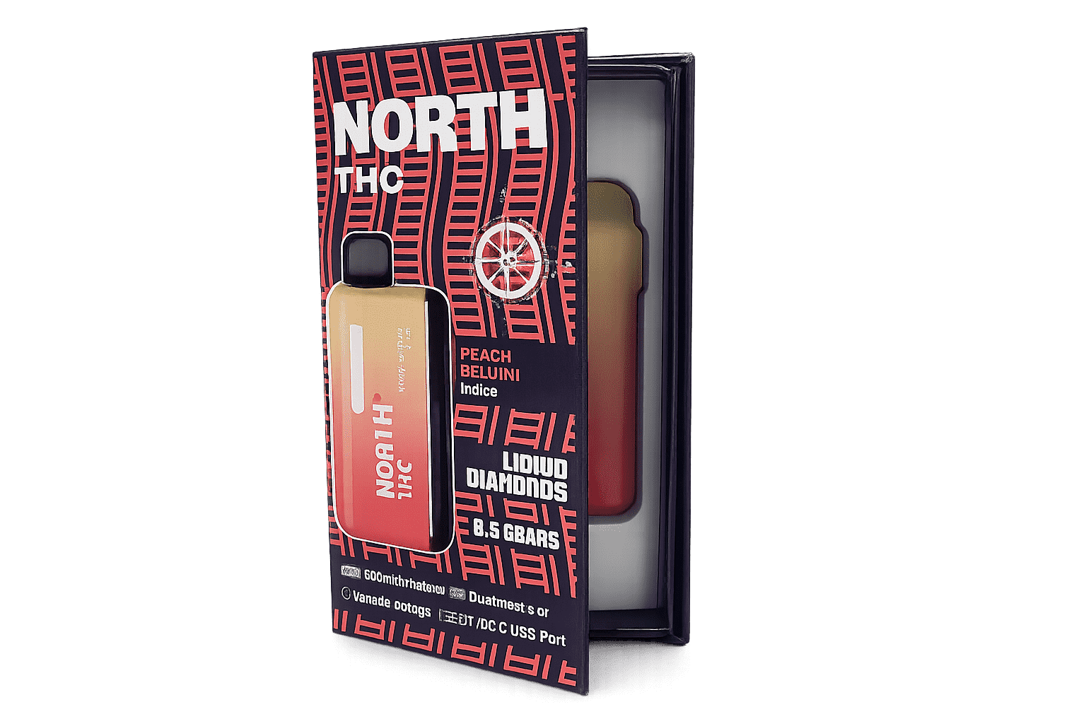 Disposable vape pen packaging for cannabis products, retail-ready box with strong protection for long devices