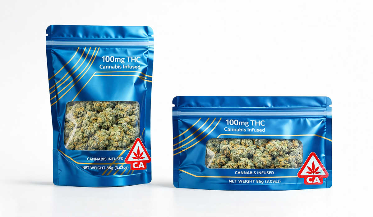 Mylar bags for cannabis flower