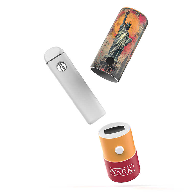 Child Resistant Cylinder Paper Tube for All-in-One Vape Pen Packaging