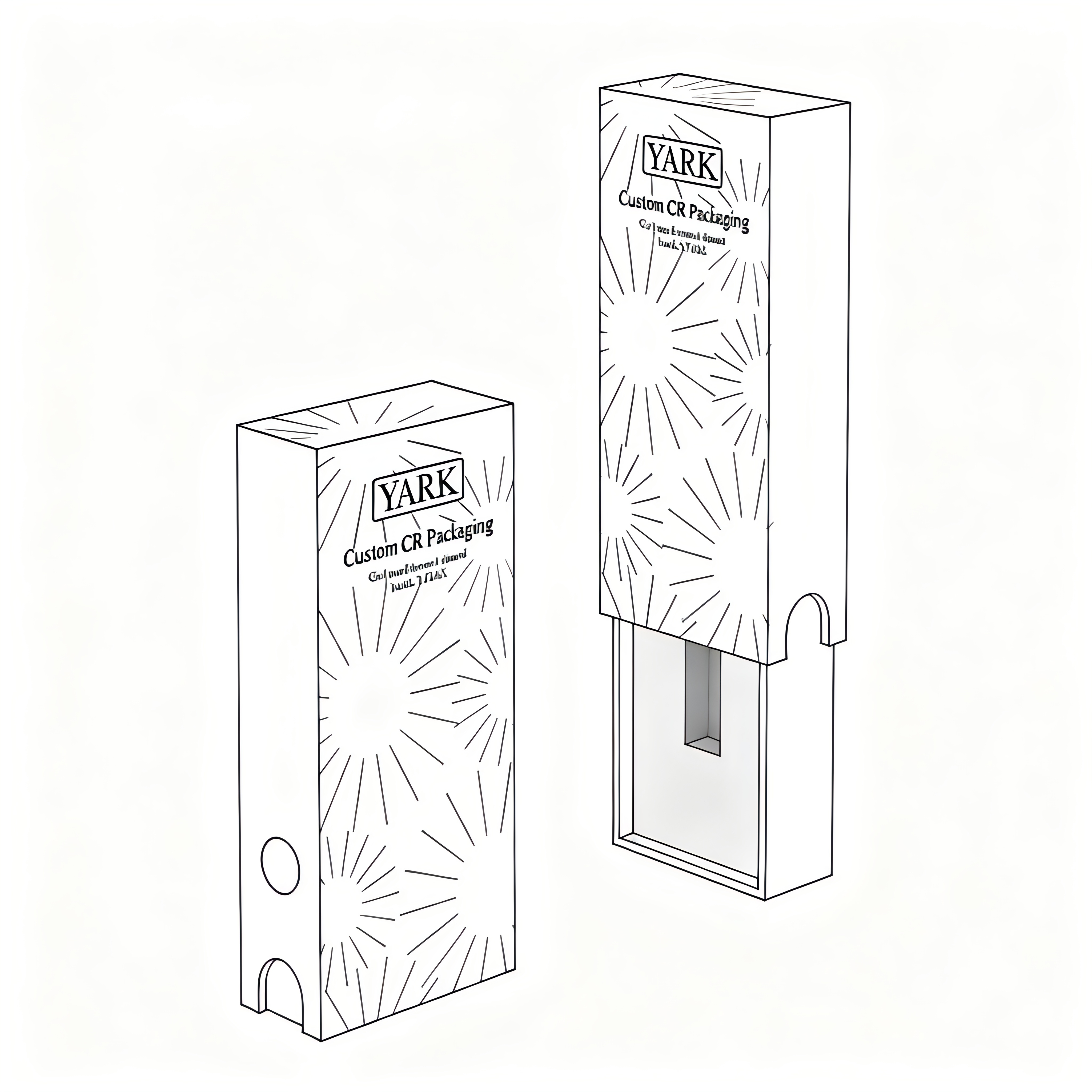 Sliding child resistant box