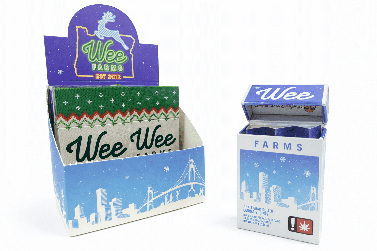 Custom retail display box for cannabis products – real client case