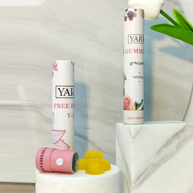 Cardboard Tube Packaging for Gummy Edibles