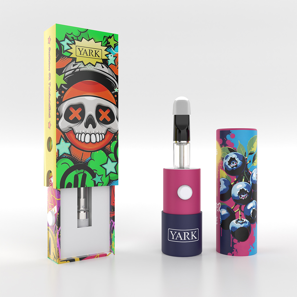 Child-resistant mechanisms for vape cartridge packaging: button lock box, drawer box and press-slide tin