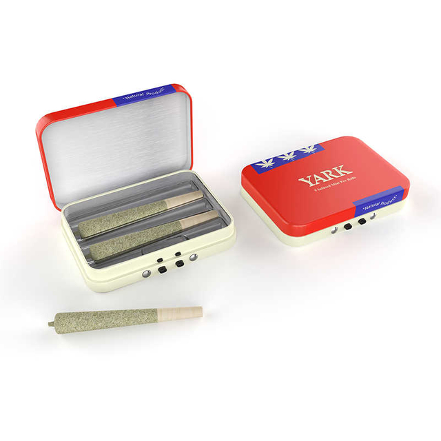 Smell Proof Pre Roll Tin Case | Child-Resistant Metal Packaging