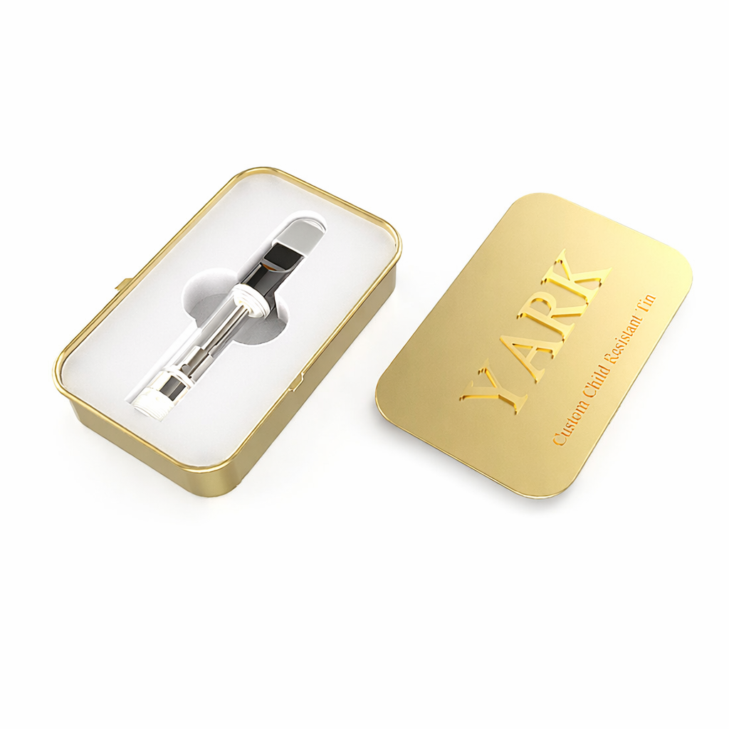 Child Resistant Sliding Tin for 510 Vape Cartridge