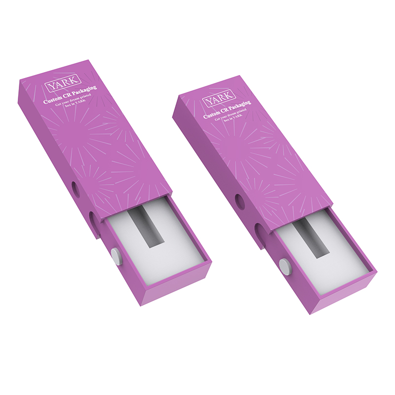 Custom Child Resistant Sliding Box for Vape Cartridge | Classic CR Paper Packaging | Low MOQ Fully Cardboard Design