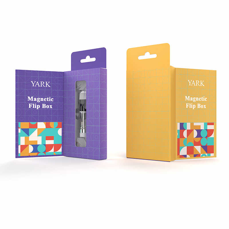 Custom Folding Magnetic Vape Packaging with Hanging Hook for 510 & Pod Cartridges