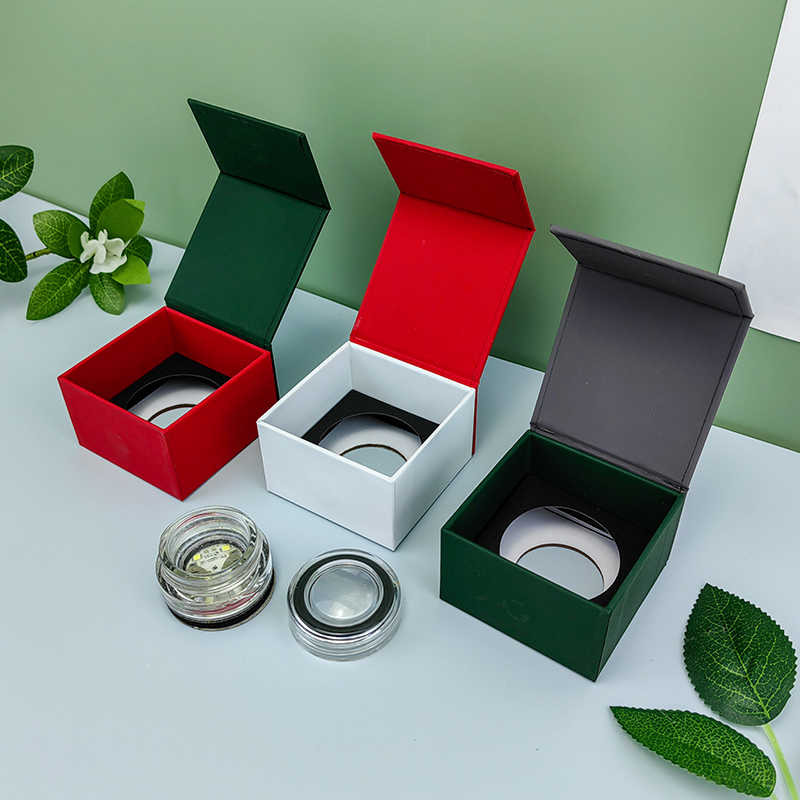 Window Rigid Box for Concentrate Packaging | Visible Dab Jar Packaging Solution