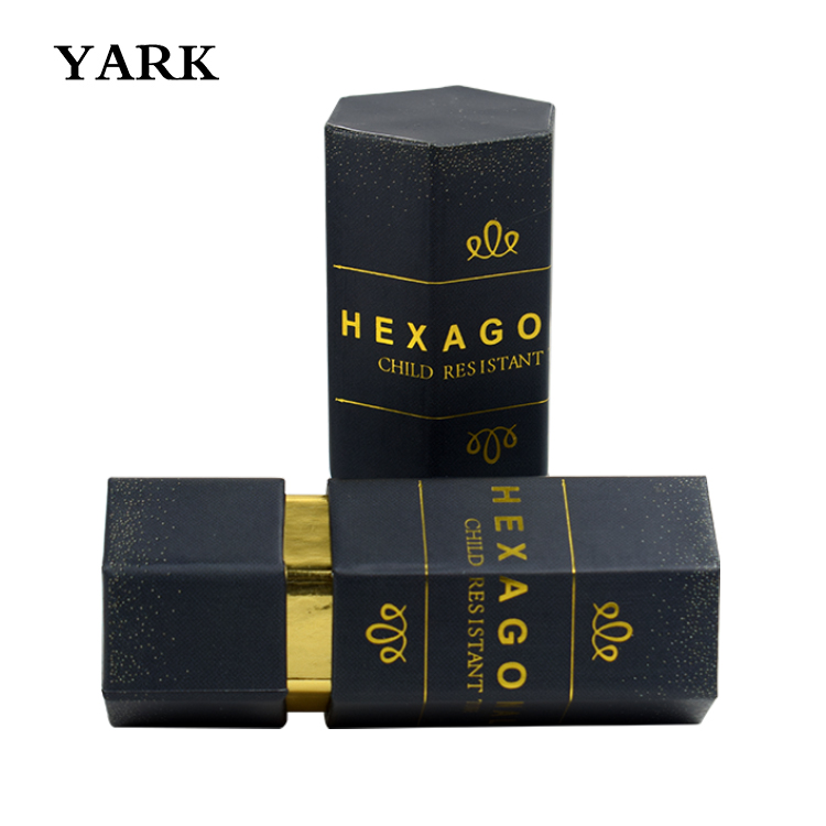 Hexagon Vape Cartridge Cardboard Packaging Tube