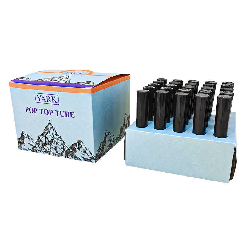 Custom Pre Roll Pop Top Tube Display Box | Cannabis Dispensary Counter Display Packaging