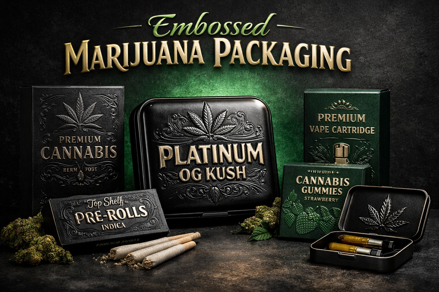 How To Create A Deep Embossed Design on Marijuana Cardboard Packaging