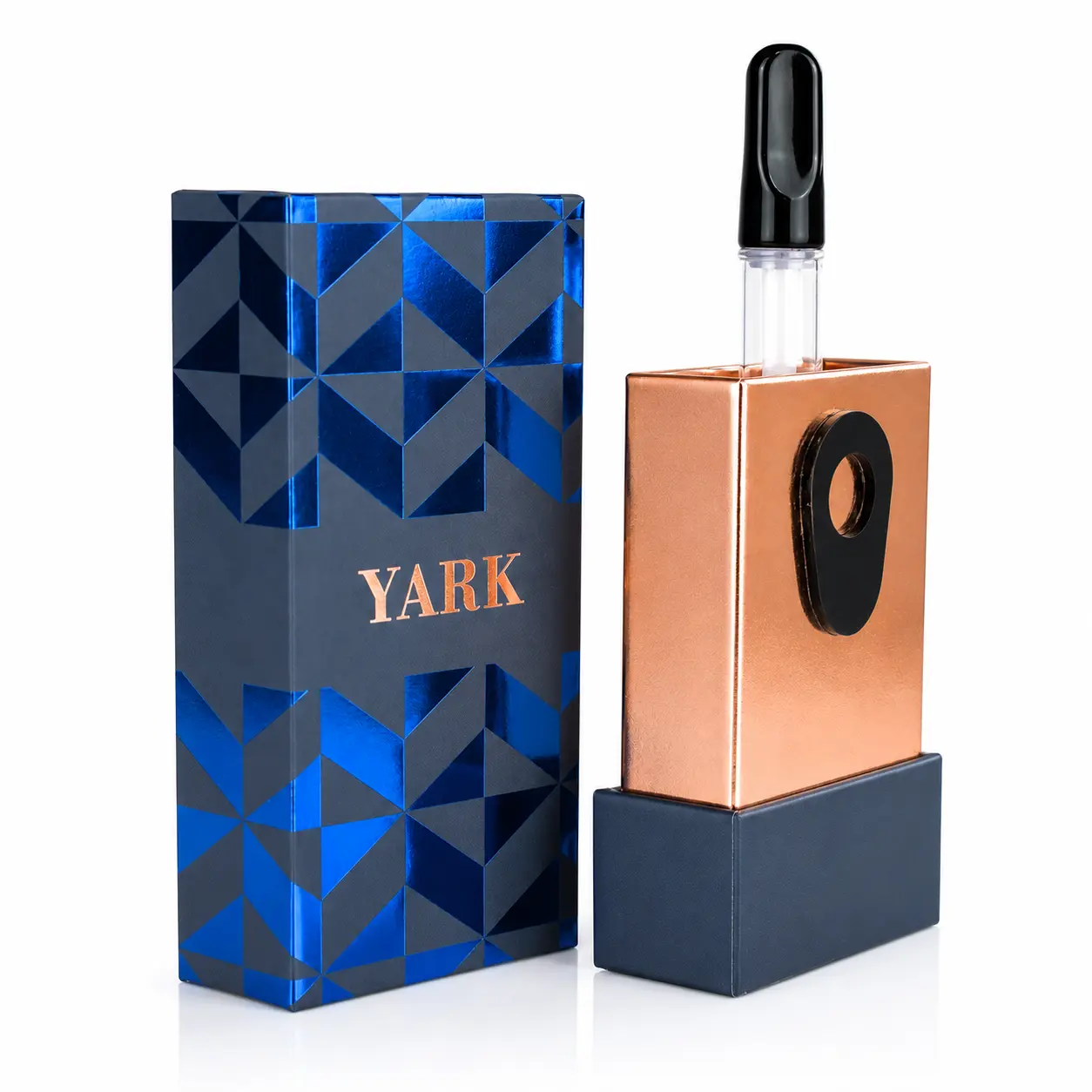 Luxury Stand-Up Vape Cartridge Packaging Box with Foil Finish
