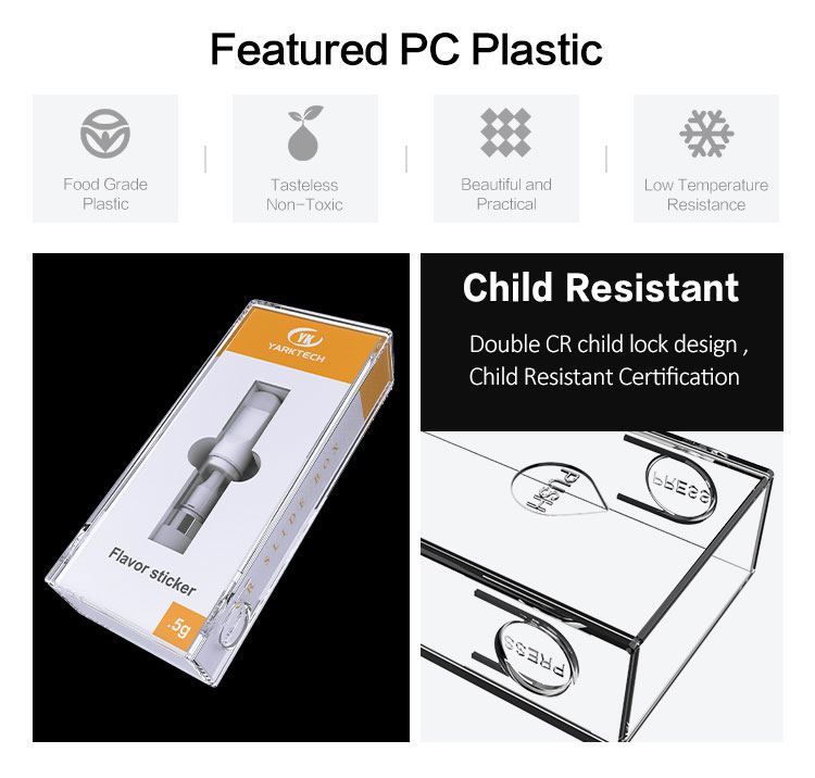 CR Plastic Cbd Cartridge Box