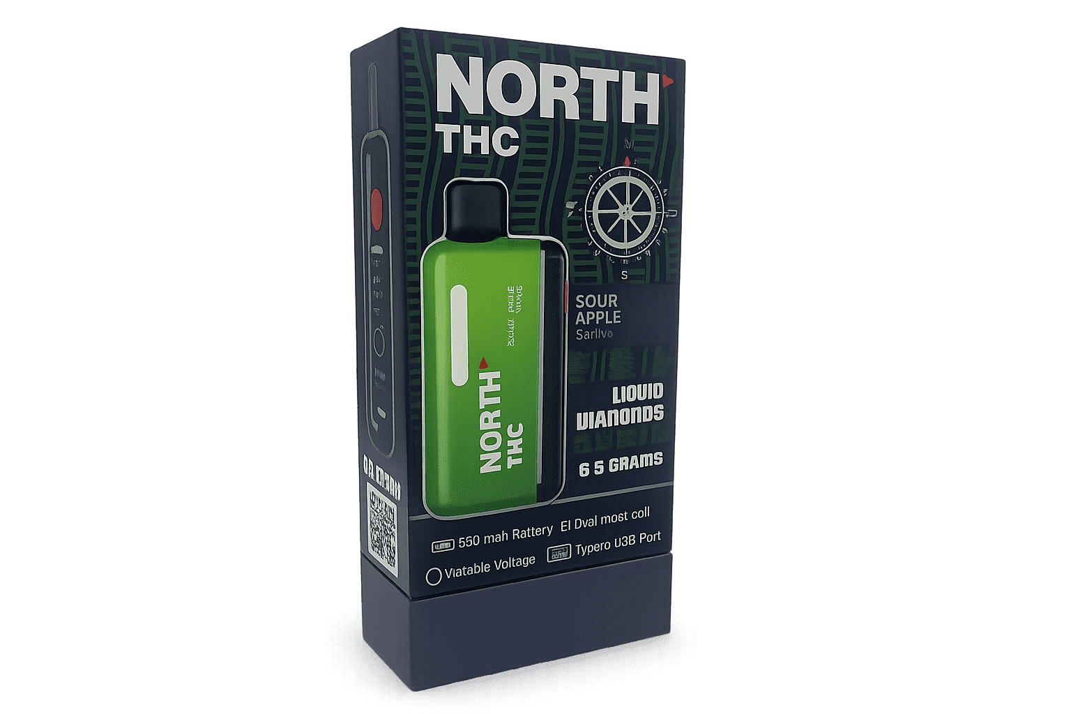 Premium rigid box packaging for cannabis vape cartridges with foil stamping and soft-touch finishes