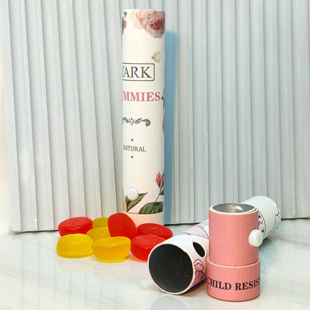 Cardboard Tube Packaging for Gummy Edibles