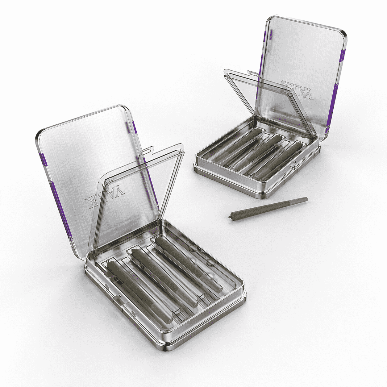 Custom Pinch-to-Open Child Resistant Pre-Roll Tin Box with Insert