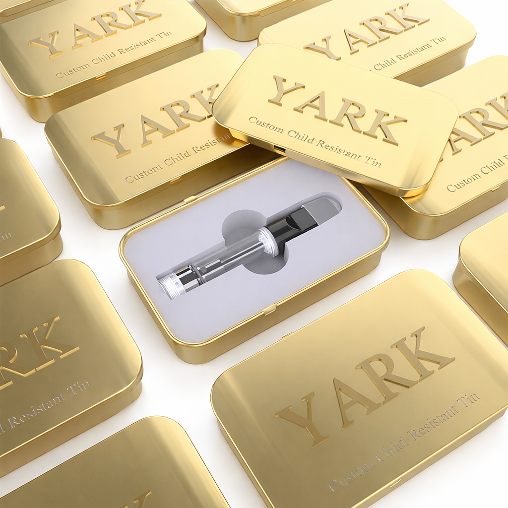 Child Resistant Sliding Tin for 510 Vape Cartridge