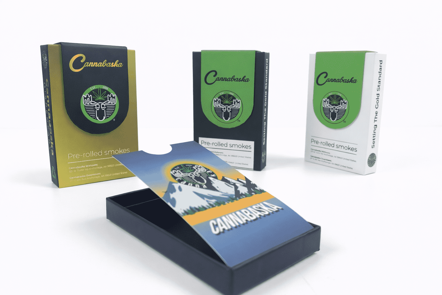 Custom eco friendly cannabis packaging box – sustainable material case