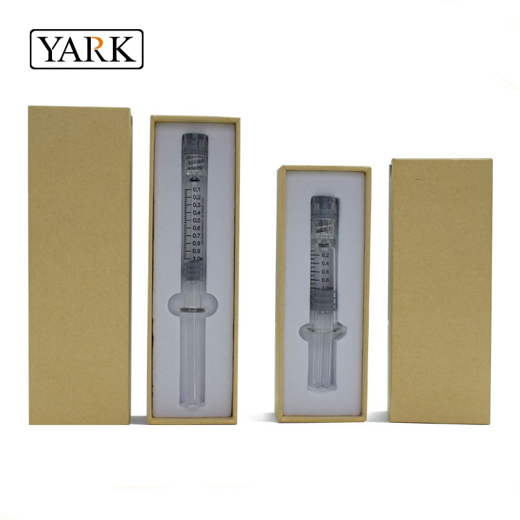 Dab Syringe Packaging Folding Box with Hang Tab