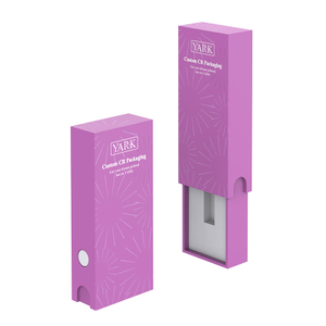 Custom Child Resistant Sliding Box for Vape Cartridge | Classic CR Paper Packaging | Low MOQ Fully Cardboard Design