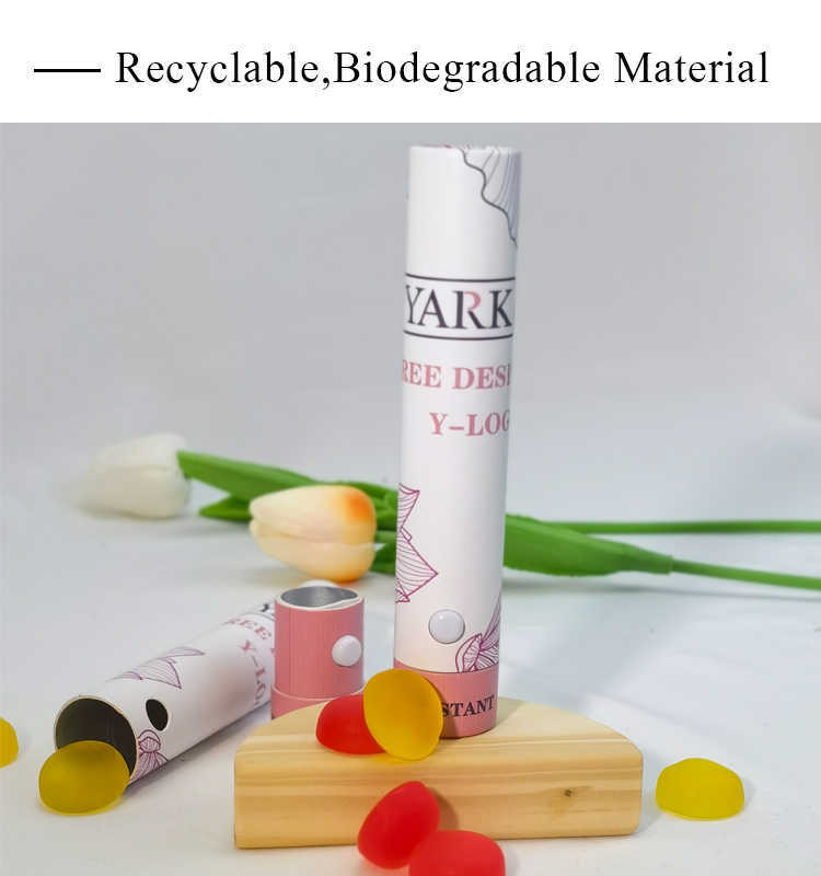 Cardboard Tube Packaging for Gummy Edibles