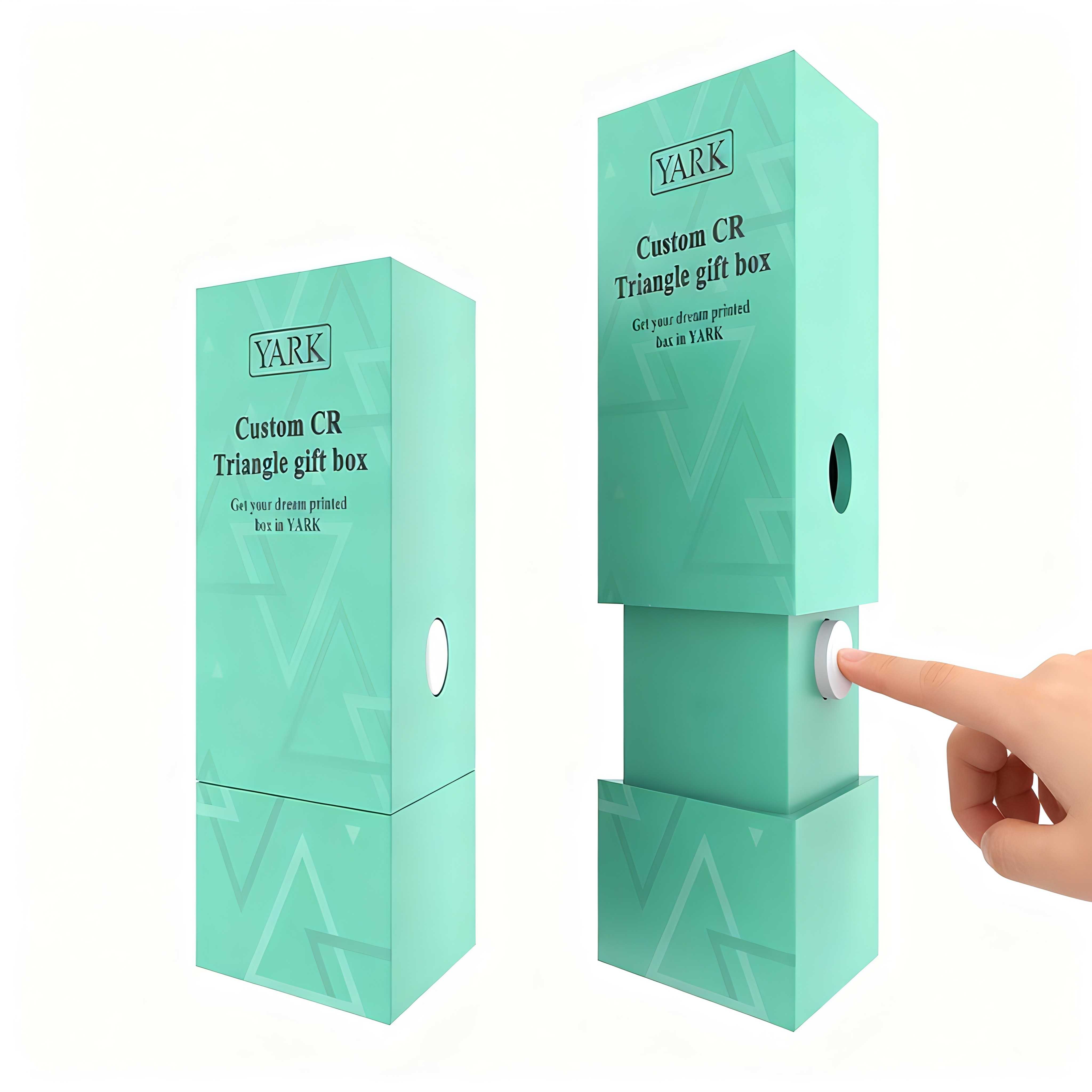 Triangle child-resistant vape packaging box