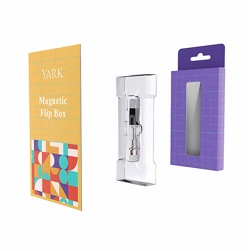 Custom Folding Magnetic Vape Packaging with Hanging Hook for 510 & Pod Cartridges