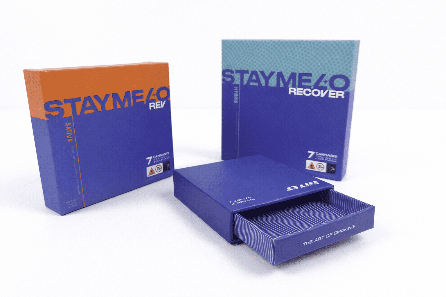 Custom rigid box packaging for vape products – production photo