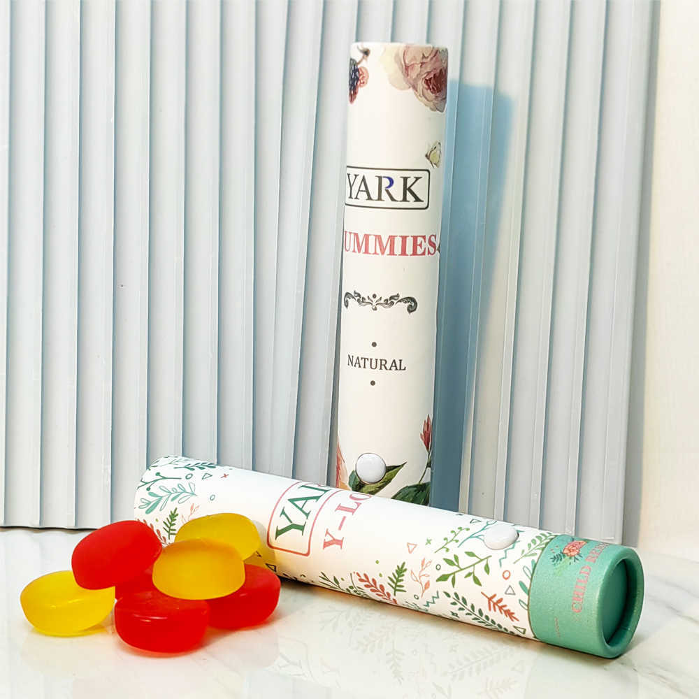 Cardboard Tube Packaging for Gummy Edibles