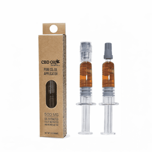 Dab Syringe Packaging Folding Box with Hang Tab