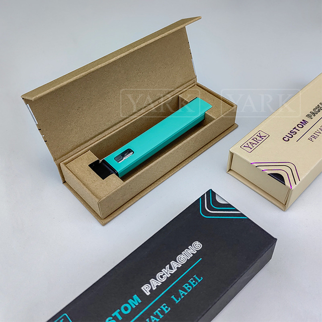 Magnetic Rigid Vape Cartridge Packaging with Cardboard Insert