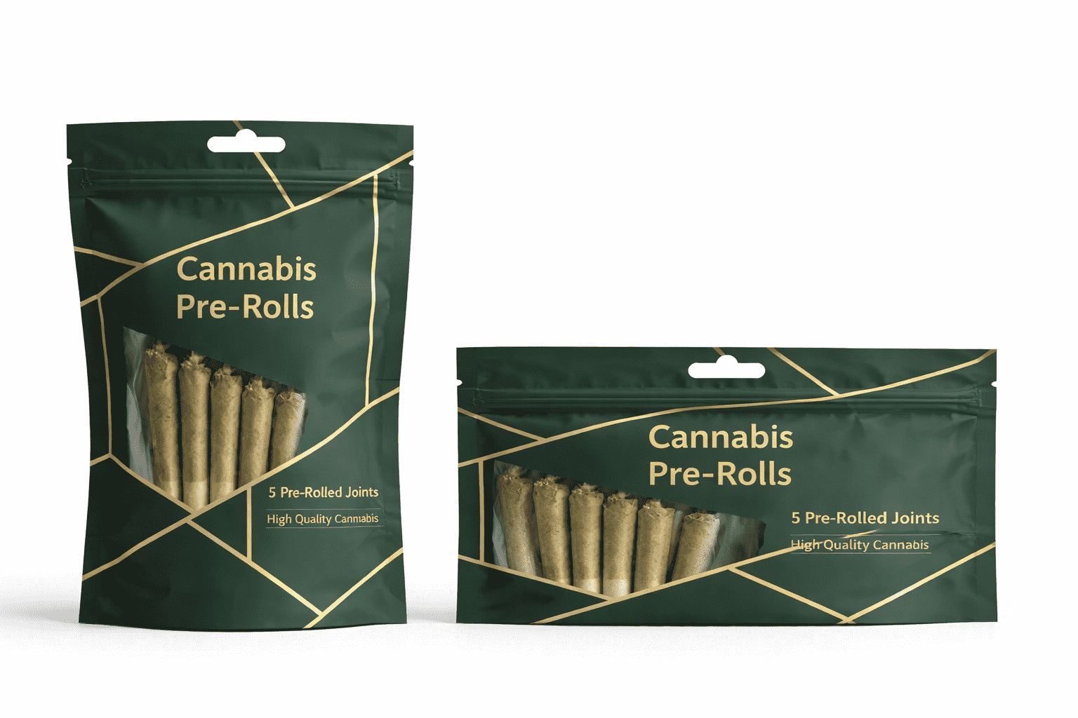 Custom mylar bag for pre-roll packaging with low MOQ and strong sealing