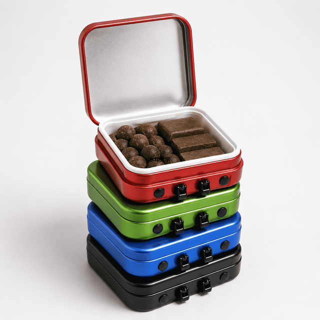 Custom Child-Resistant Hinged Tin Case for Hash Packaging