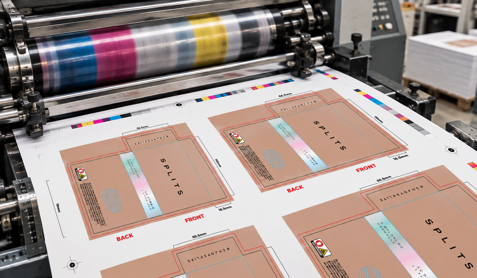 printing process for custom cannabis pre-roll packaging boxes