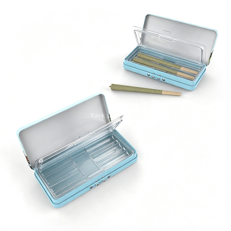 Airtight Child Resistant Pre-Roll Tin Packaging