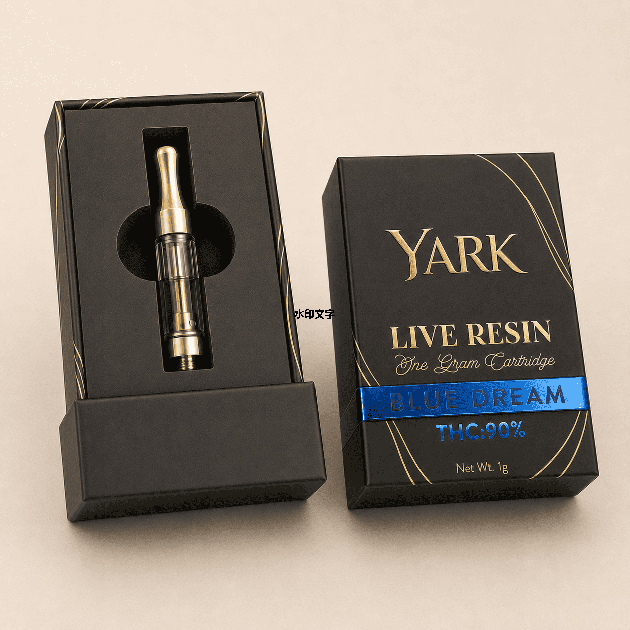 Custom Child-Resistant Live Resin Cartridge Packaging Box