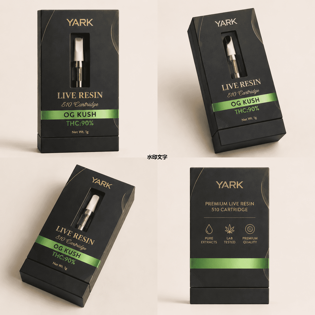 Custom Child-Resistant Live Resin Cartridge Packaging Box