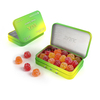Custom Square Hinged Child-Resistant Gummy Tin Case