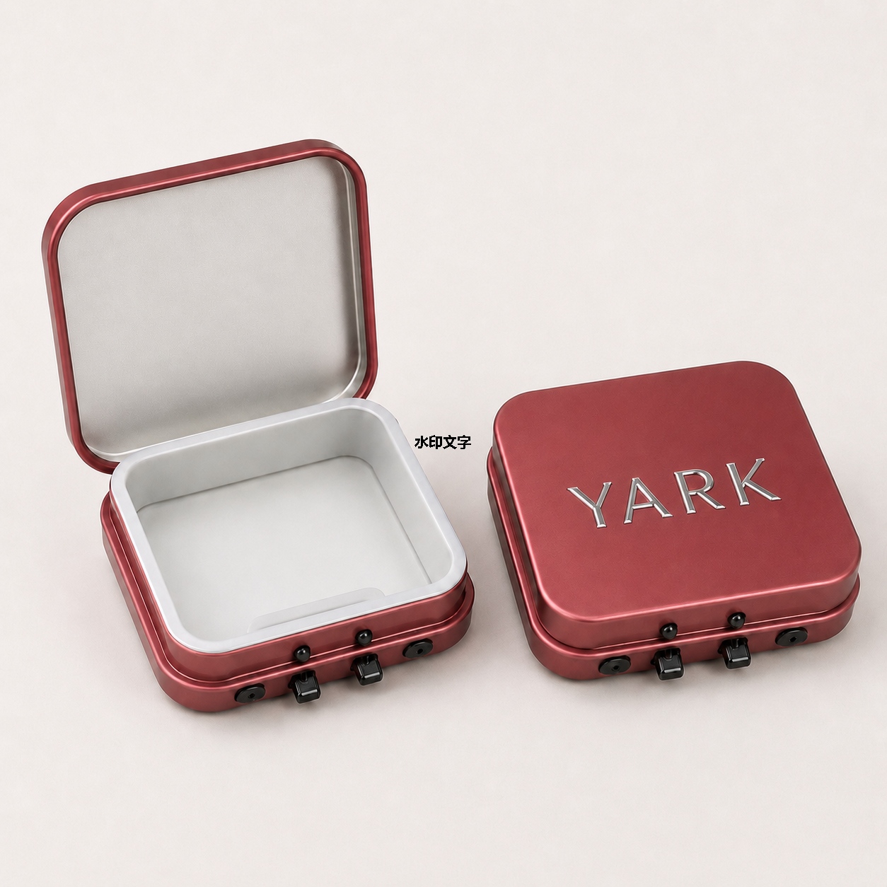 Mini Child-Resistant Square Tin for Cannabis Mints